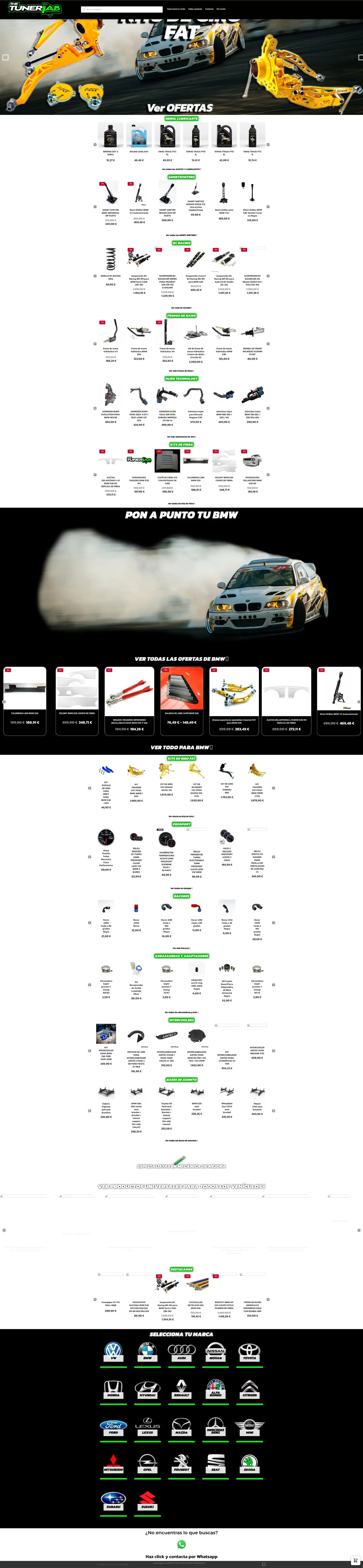 TheTunerLab antes, tienda en WooCommerce